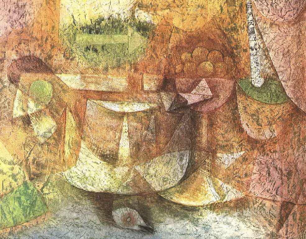 Nature morte avec Dove Paul Klee texturé Peintures à l'huile